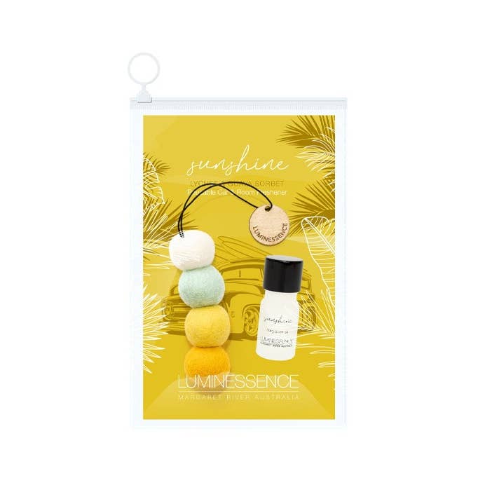 Little Pop Felt Car Diffuser and Fragrance SUNSHINE