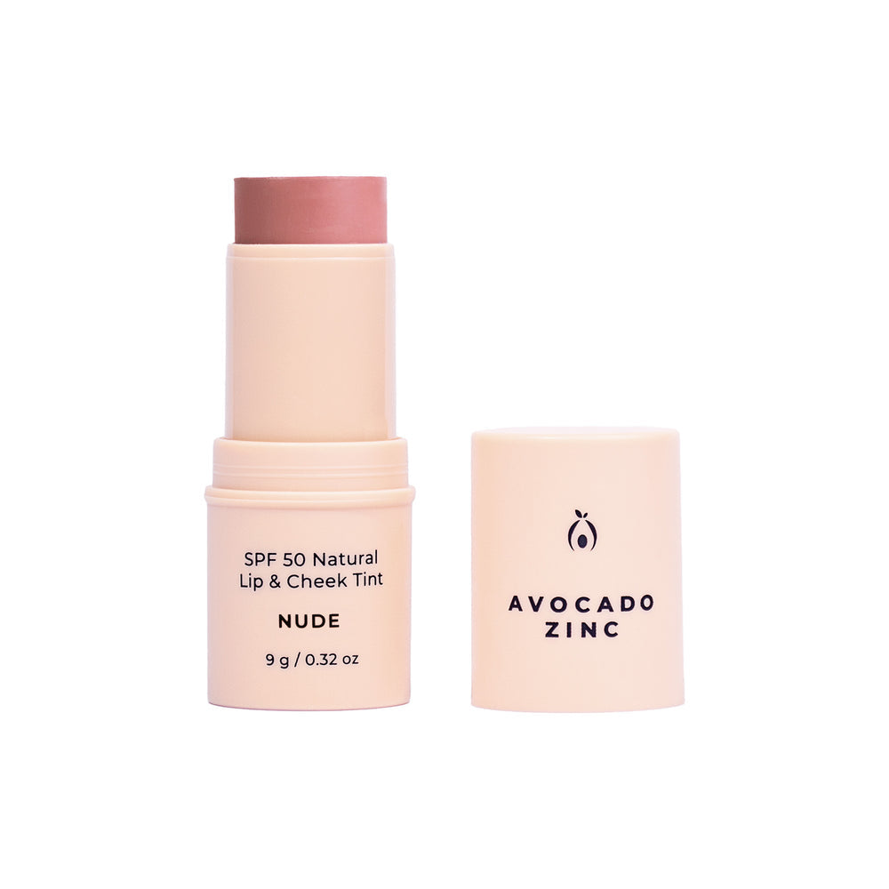 AVOCADO ZINC Spf 50 Natural Lip & Cheek- NUDE