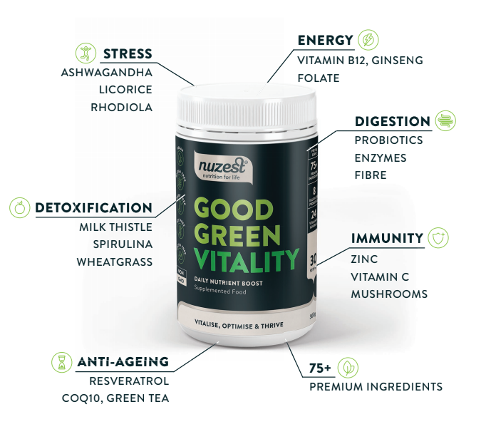 NUZEST Good Green Vitality Medium 300g